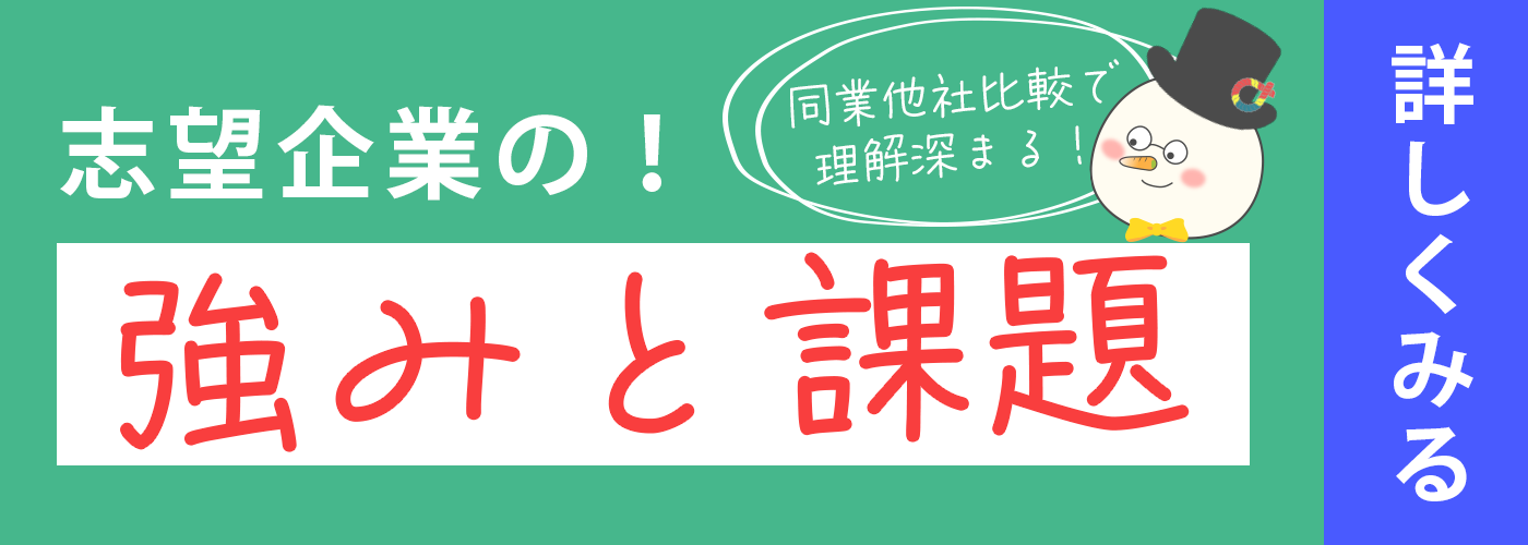 志望企業の強みと課題