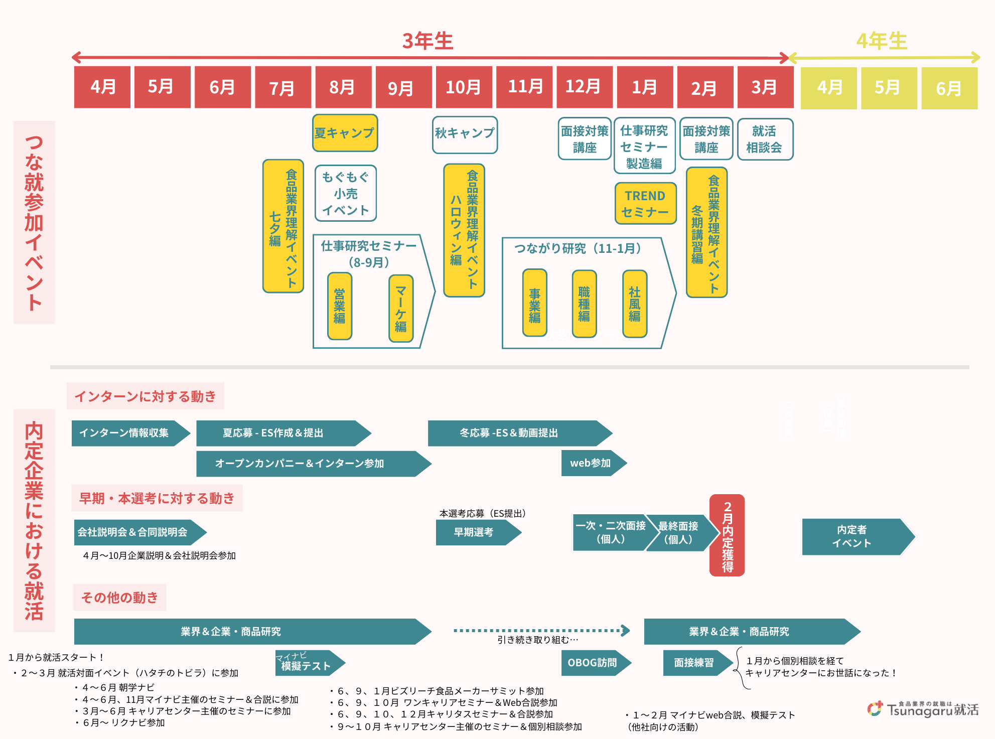26卒なつみ先輩の就活スケジュール