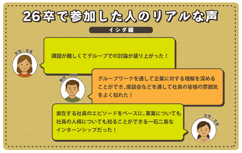 26卒で参加した人のリアルな声