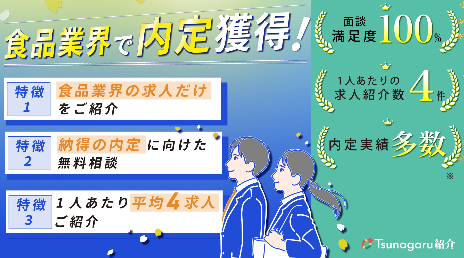 食品業界で内定獲得！Tsunagaru紹介